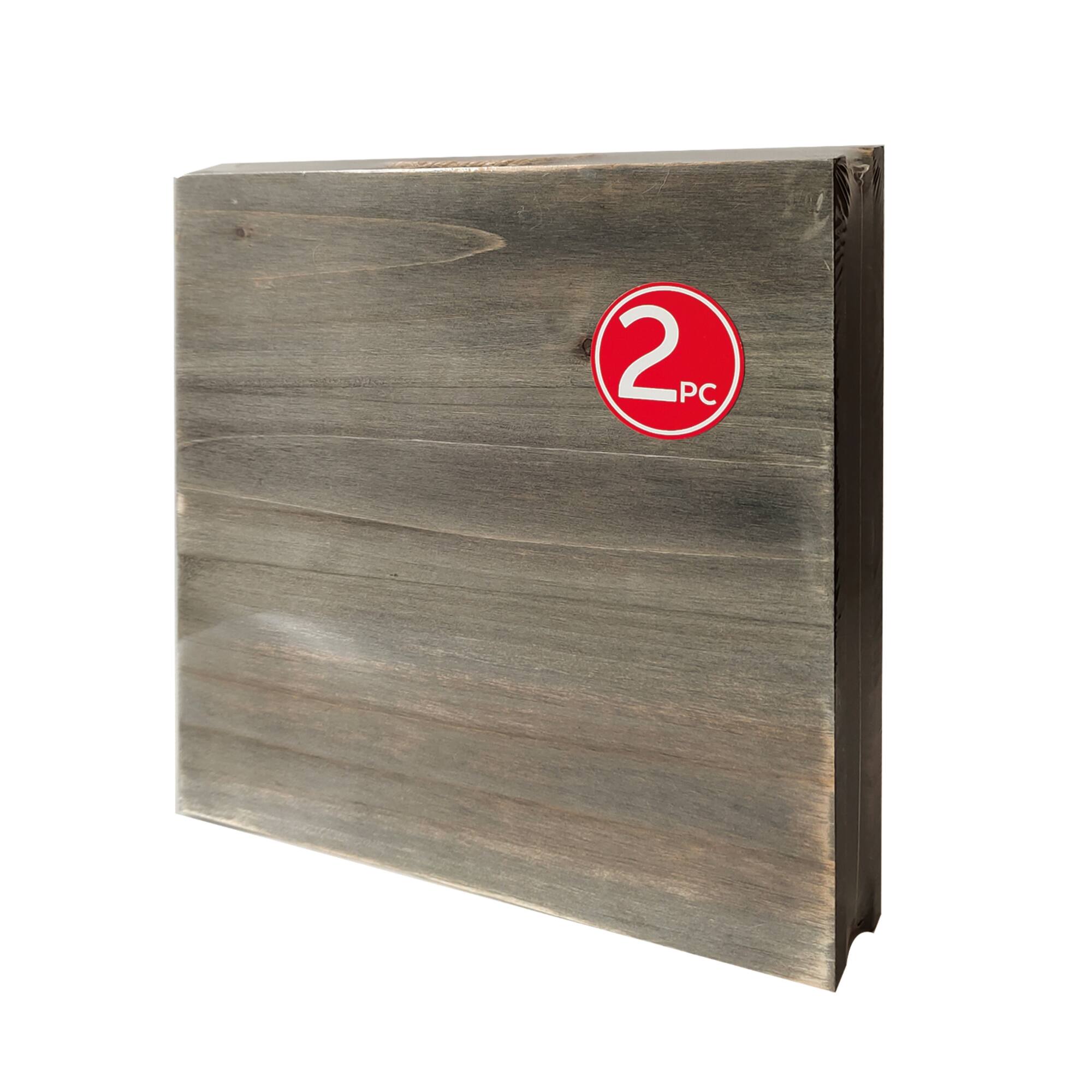 10" x 10" Graywashed Square Wood Plaques, 2ct. by Make Market®